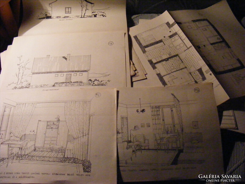 Architectural technical drawing - for construction technical schools + with annex