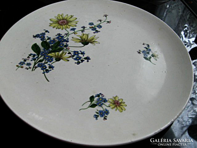 Large, unforgettable, beautiful, hand-painted wall bowl with daisies