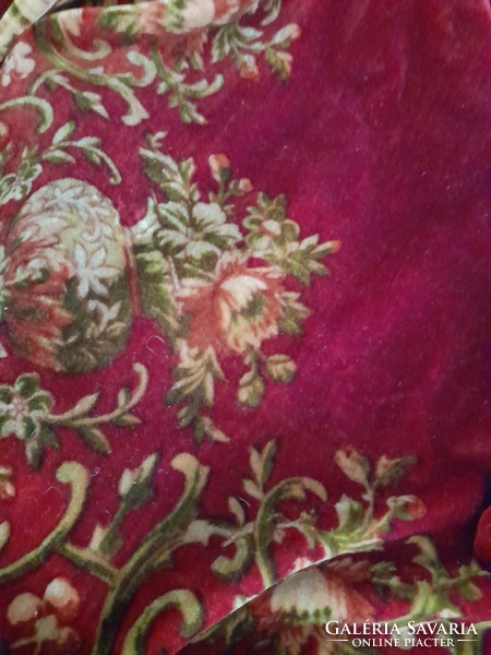 A fabulous antique velvet noble tablecloth.