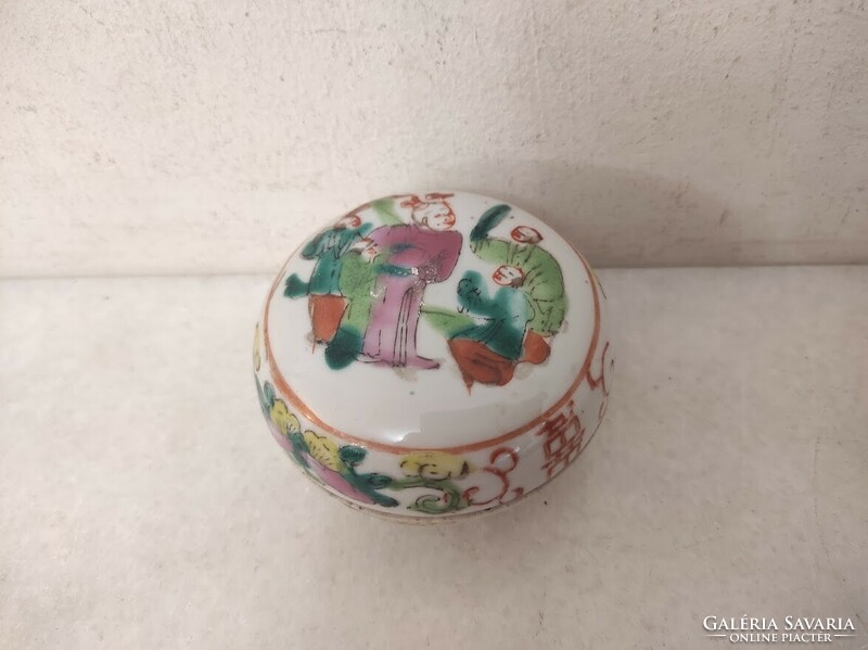 Antique Chinese porcelain painted bonbonier 565 5897