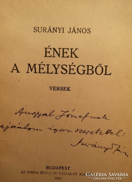 János Surányi: song from the depths, dedicated!