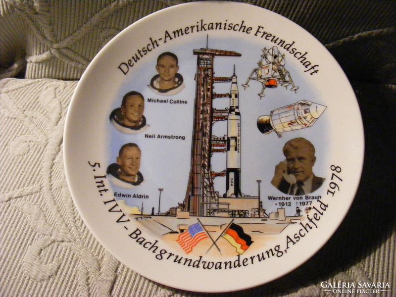 The first successful landing on the moon - commemorative plate