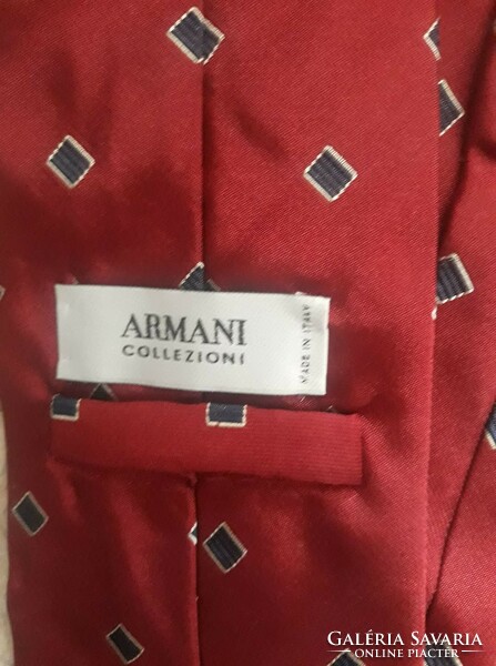 Armani/ Midcentury luxus, vintage ruha: selyem nyakkendő- Armani, Designer férfi öltözet