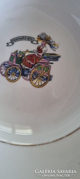 Zsolnay fairy tale children's plate, 2 deep and flat