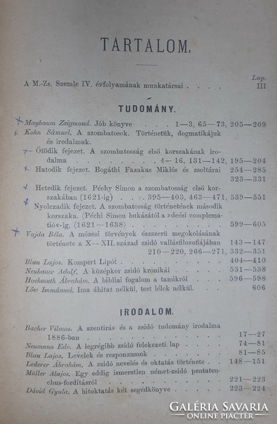Hungarian - Jewish Review 1887. - Judaica