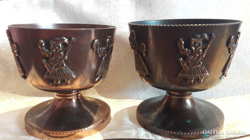 Copper craftsman goblet, bronze cup (m2958)