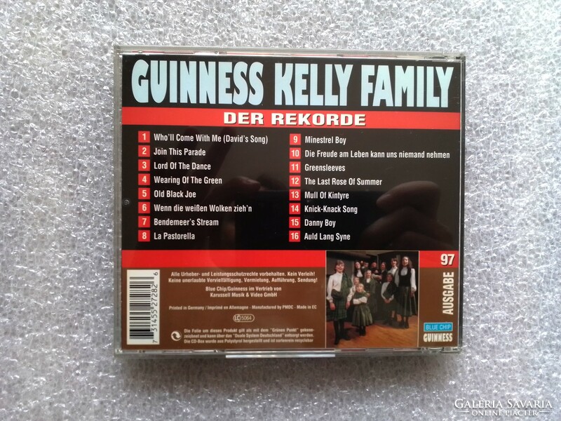 Kelly Family Guinness CD ír népzene folk dalok