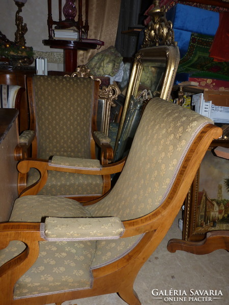 2 pcs. Biedermeier armchair, armchair.