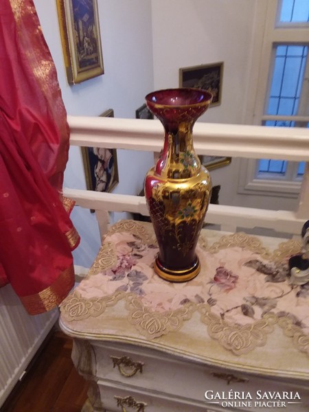 Hatalmas cseh  Bohemia antik váza