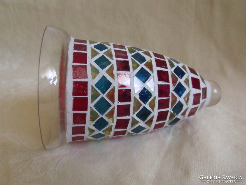 Kézműves színes üveg búra üveg harang