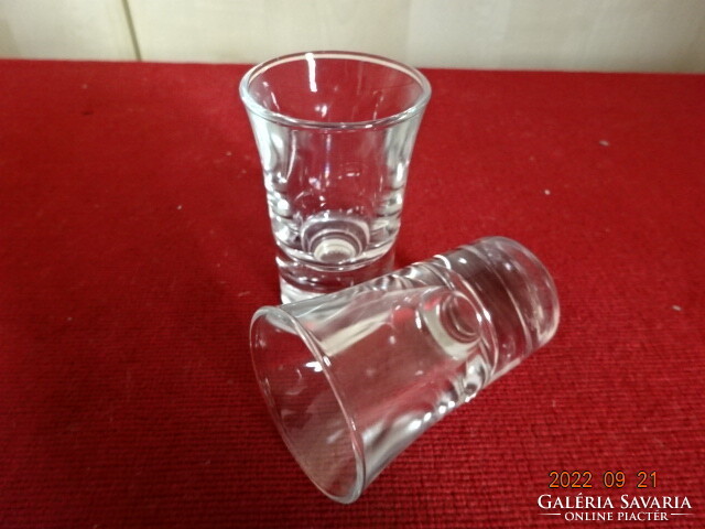 Glass brandy cup, two pieces in one. He has! Jokai.