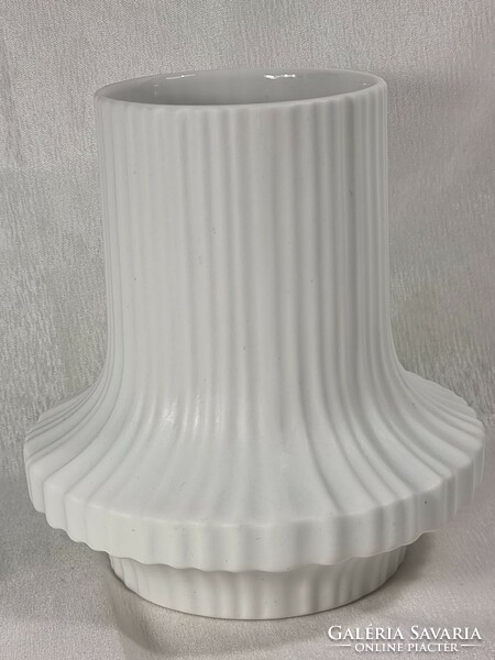 Heinrich germany marked, German brand, unpainted biscuit porcelain vase, circa 1960-70.