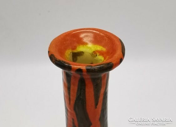 Retro vase, Hungarian applied art ceramics, 25.5 cm