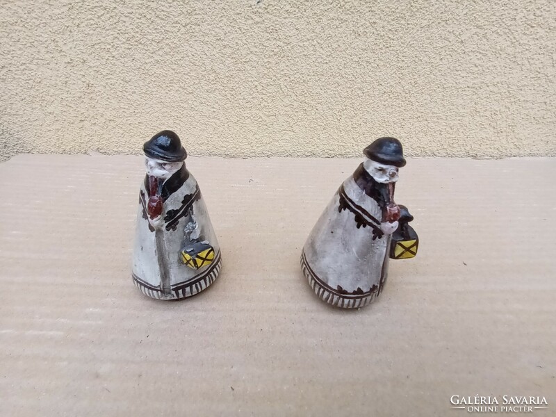 A very rare Zilzer Hajnalka miniature ceramic pair