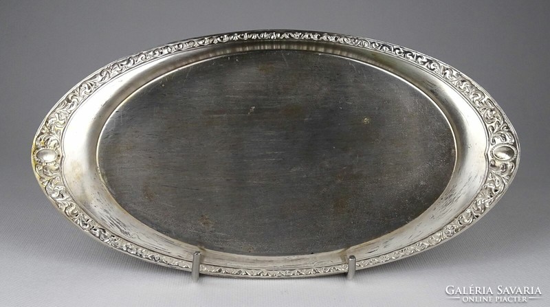 1K529 antique marked argentor metal tray 13.5 X 26.5 Cm