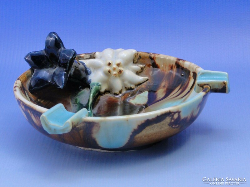 0C694 old art deco ceramic ashtray