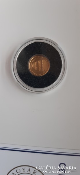 Aranybulla mini gold coin for investment with certification