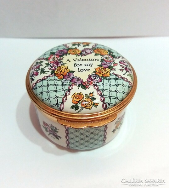 English enamel box valentine for my love