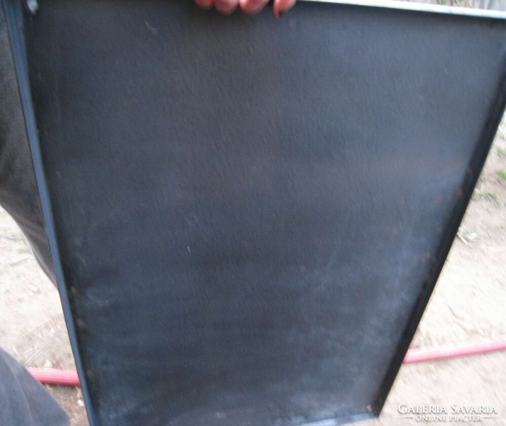 Large, unique, industrial enamel board