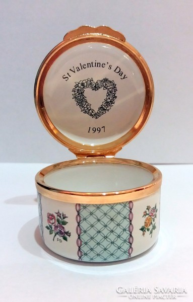 English enamel box valentine for my love
