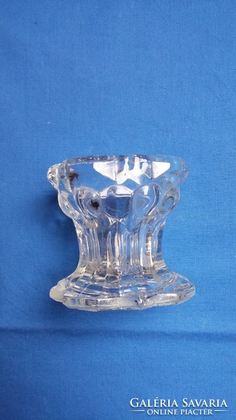 Old glass candlestick