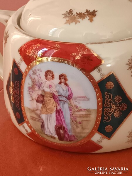 Viktória cseh porcelán teás kávés készlet