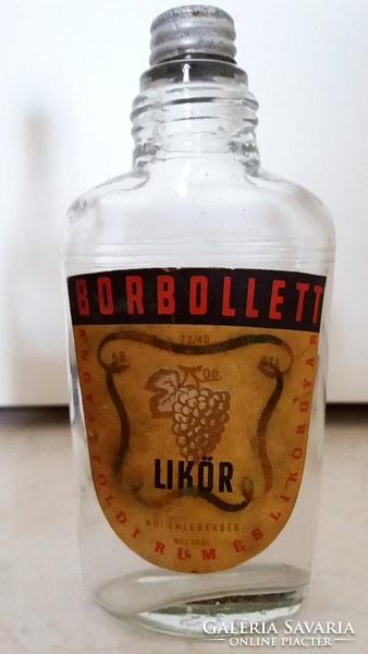 Régi likőrös rumos italos címkés üveg Boszorkánycsepp retro Tea-rum Borbolett 3 db