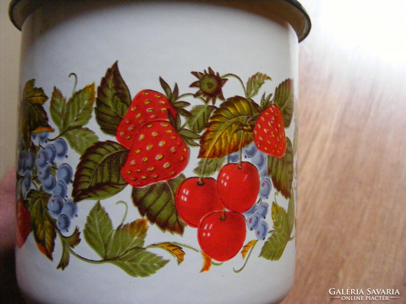 Russian large enameled mug