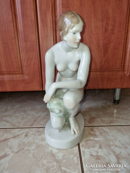 Herend female nude figure