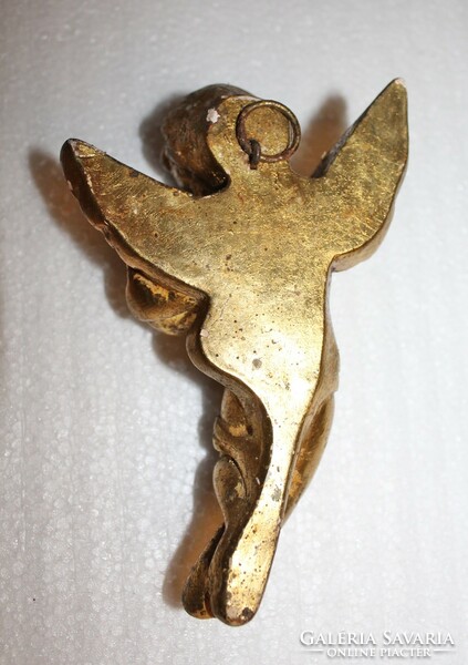 Gilded putto angel Christmas decoration - package