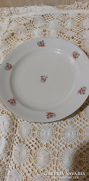 Zsolnay porcelain, beautiful flat plate with flowers