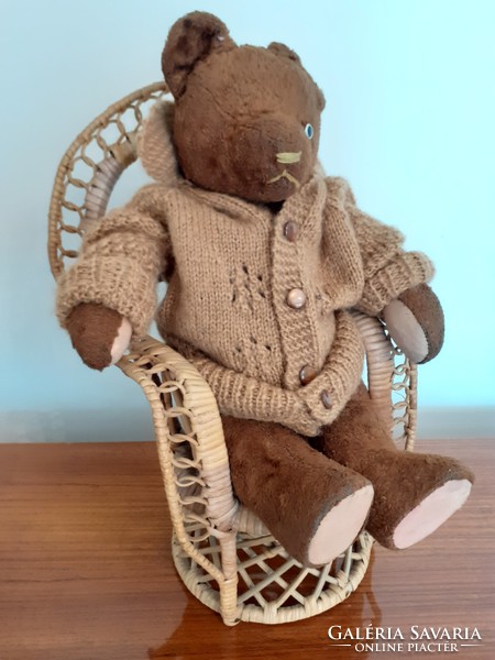 Old toy teddy bear vintage brown teddy bear