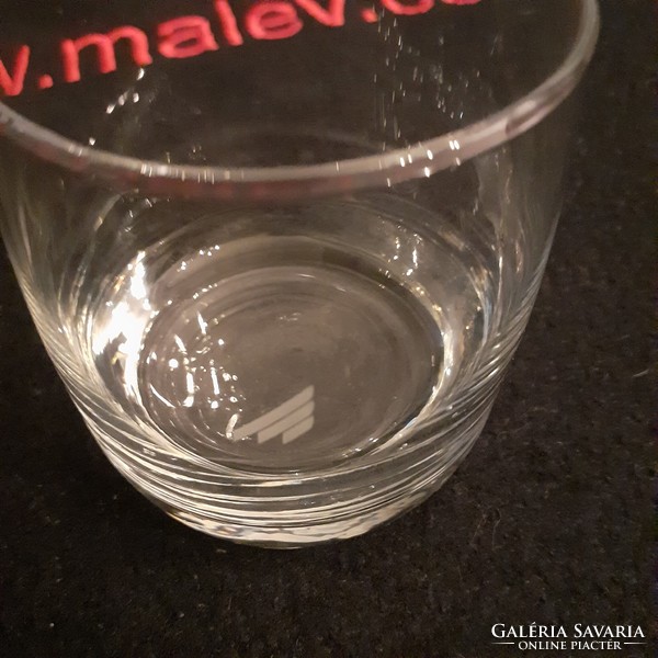 A relic of Malév. Glass.