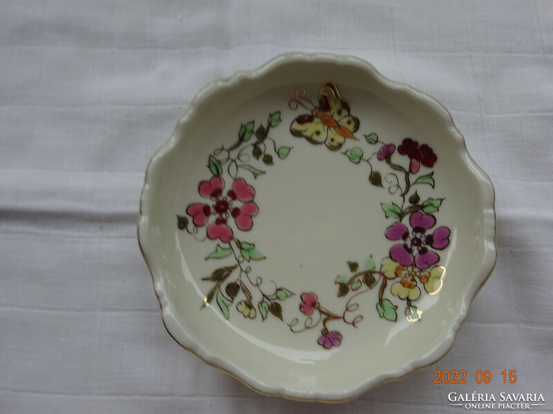 Zsolnay butterfly patterned bowl
