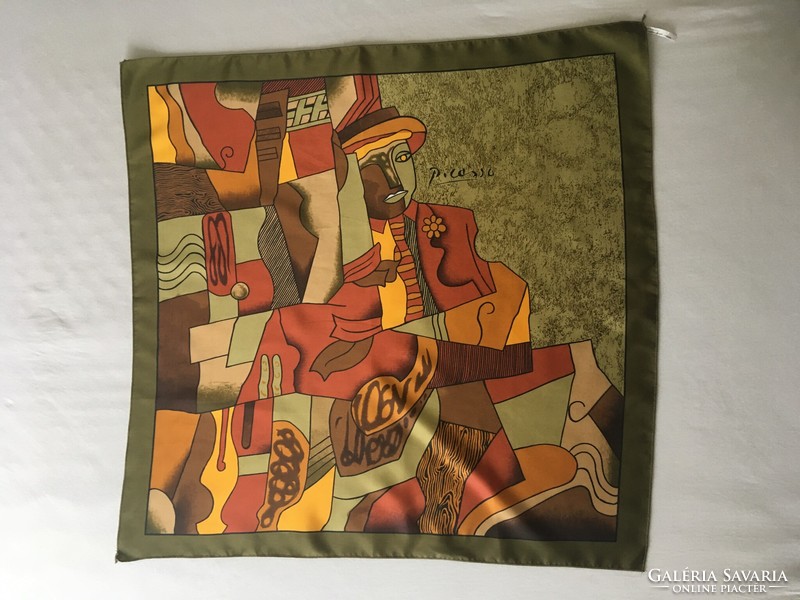 Retro scarf with Picasso pattern