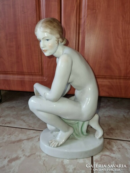 Herend female nude figure