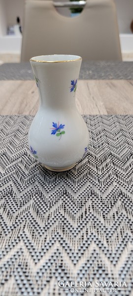 Mini vase with flower pattern from Herend. 9 cm.