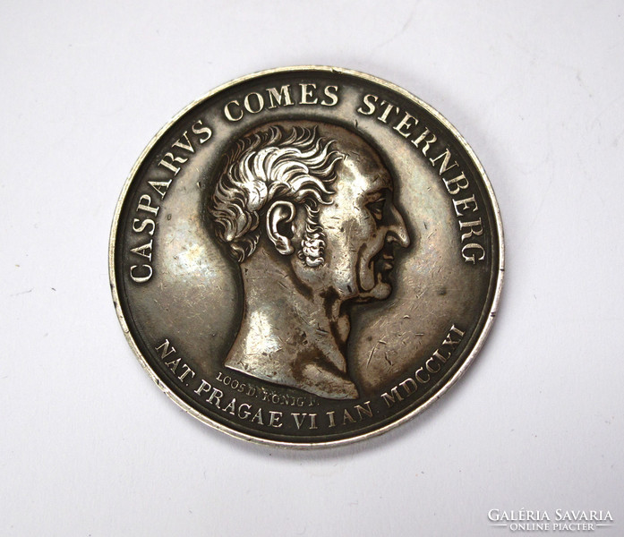 Kaspar Maria von Sternberg silver commemorative medal, r.