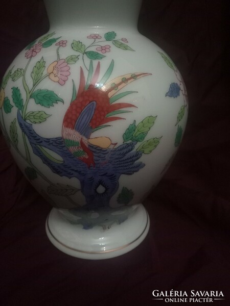 Immaculate jubilee-marked large oriental song pattern vase from Herend