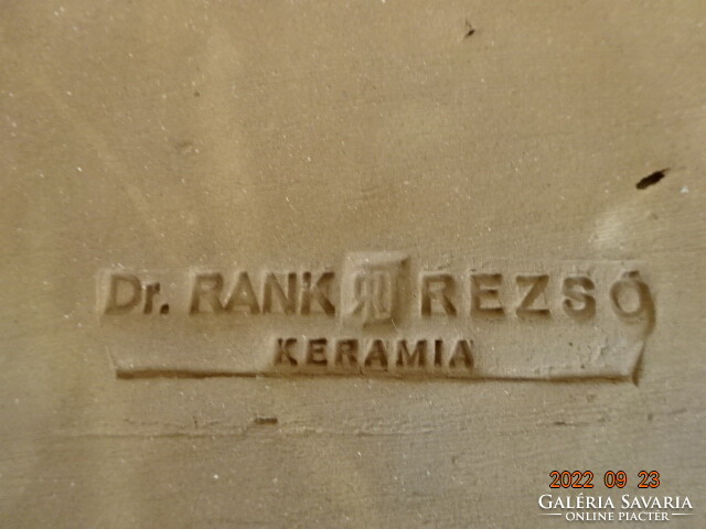 Dr. Rank rezső keramikus faliképe, Piroska és a farkas mesesorozat. Vanneki! Jókai.
