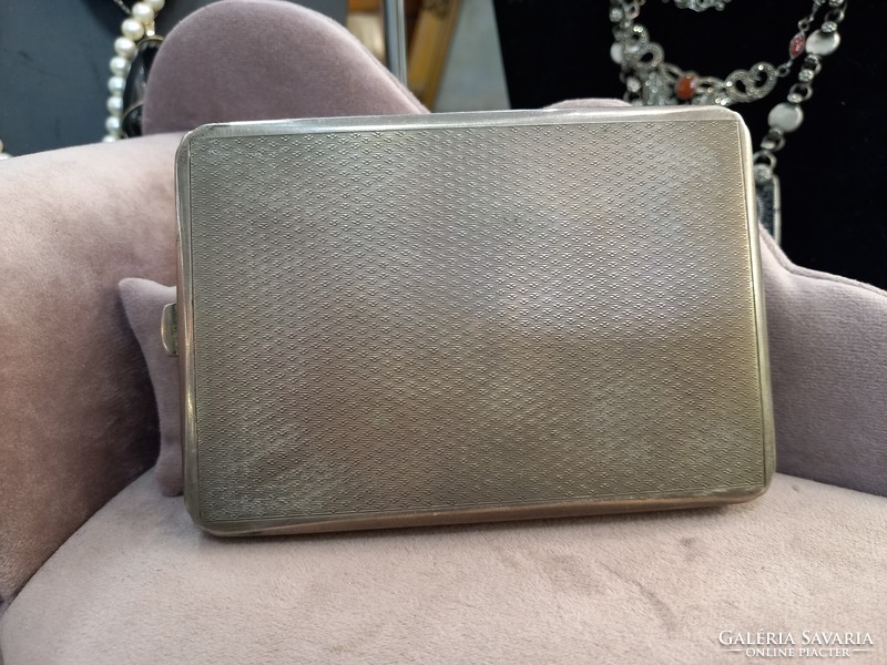 Antique silver cigarette case