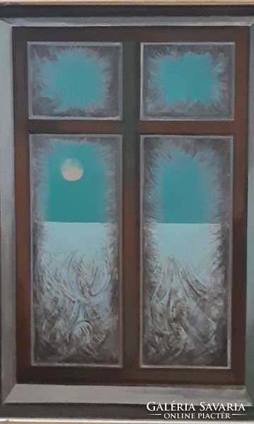 Joseph Pintér painting - icicle window