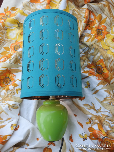 Elegant turquoise esto table lamp