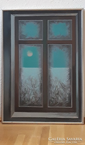 Joseph Pintér painting - icicle window