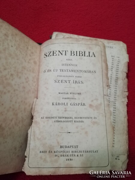 Szent Biblia 1930