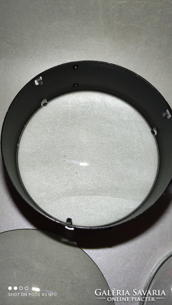 Large lens optics three pieces together in a double lens holder
