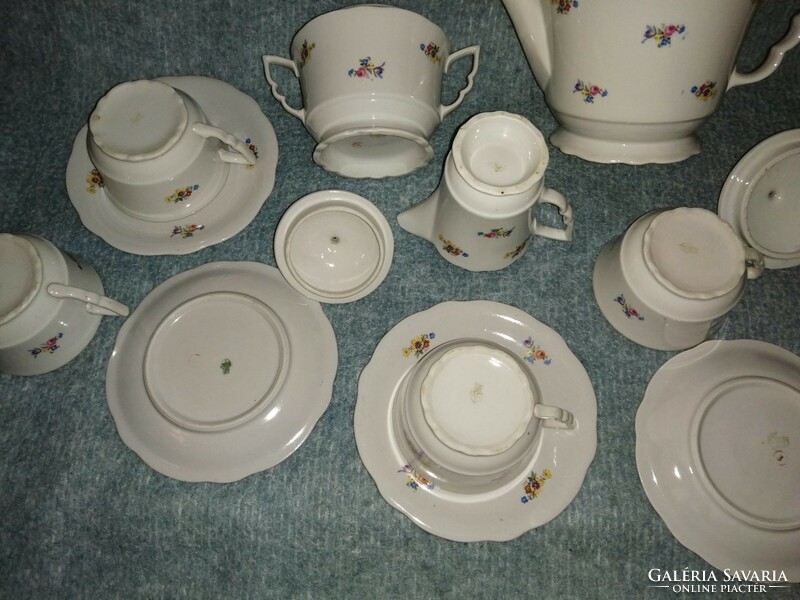 Zsolnay porcelain tea set with leprechaun ears (z-6)