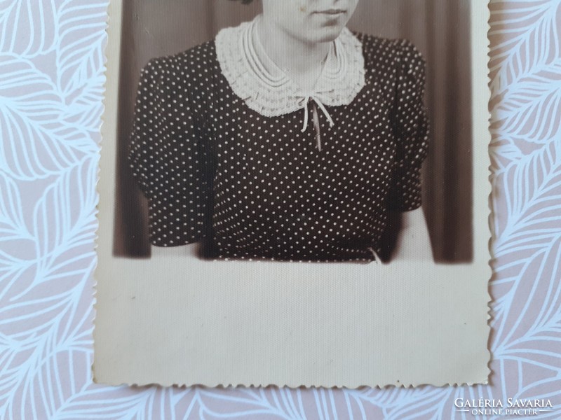 Régi női fotó 1939 vintage fénykép