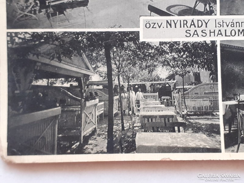 Old postcard sashalom nyirády restaurant restaurant photo postcard