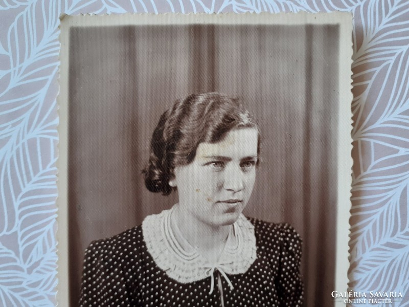 Régi női fotó 1939 vintage fénykép